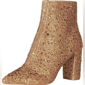 BETSEY JOHNSON • SB-Cady Bootie • Gold Glitter